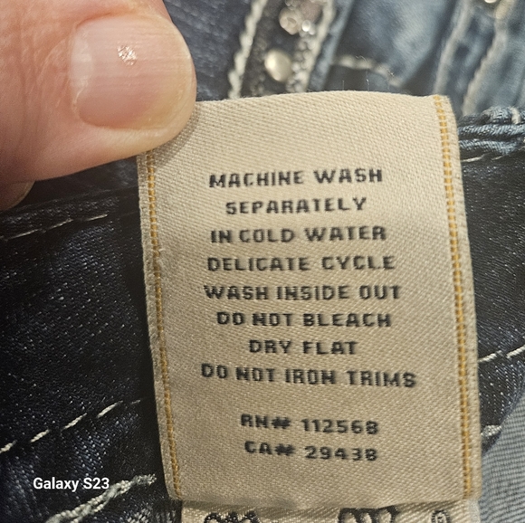 MISS ME CHLOE BOOT MIDRISE JEANS WOMEN'S S 33 INSEAM 34 MEDIUM BLUE - Picture 12 of 14